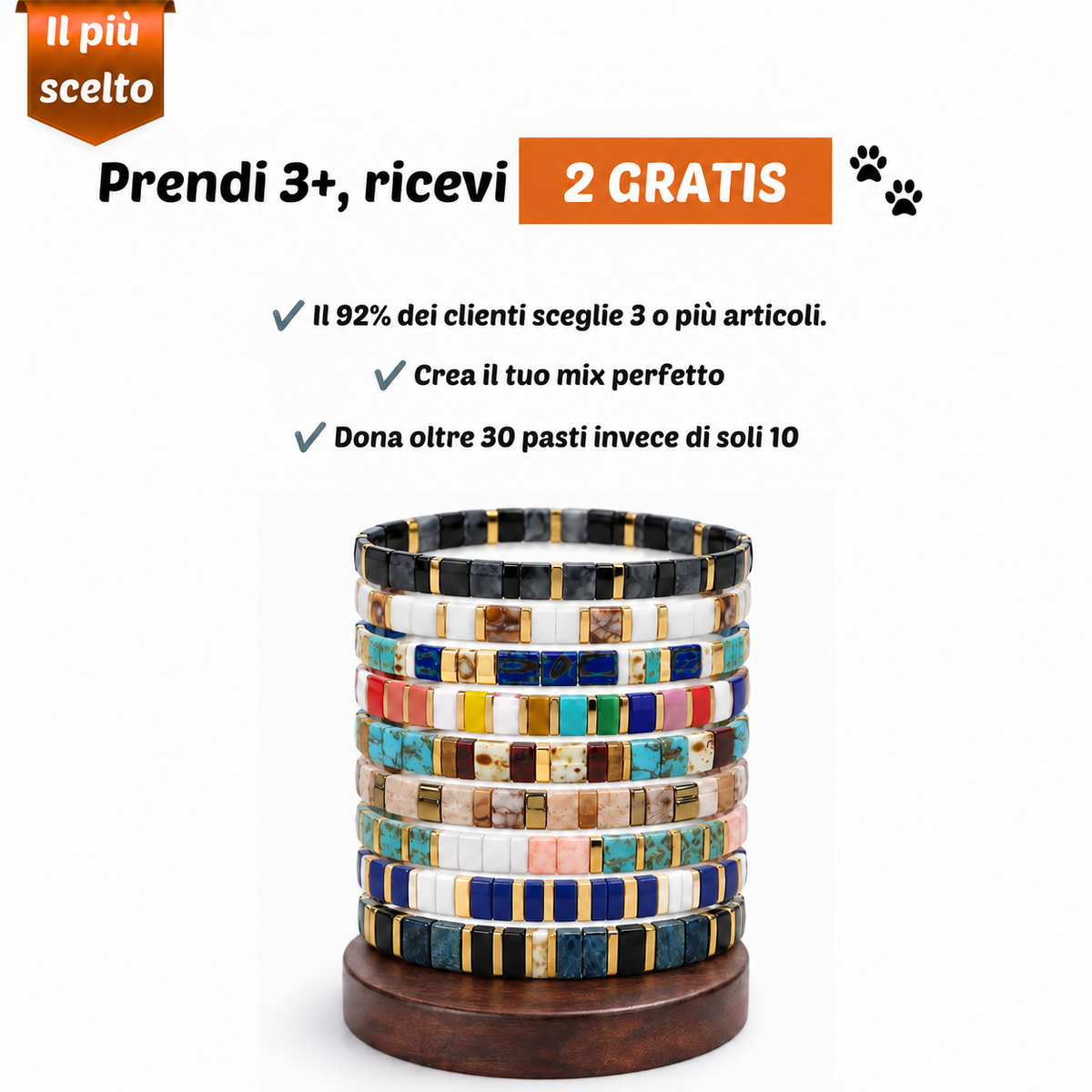 Prendi 3+, ricevi 2 gratis - Bracciali Miyuki