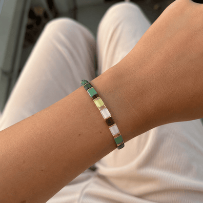 Bracciale Smeraldo Miyuki
