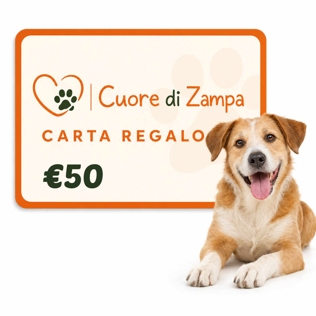 Carta Regalo Cuore di Zampa da 50 €